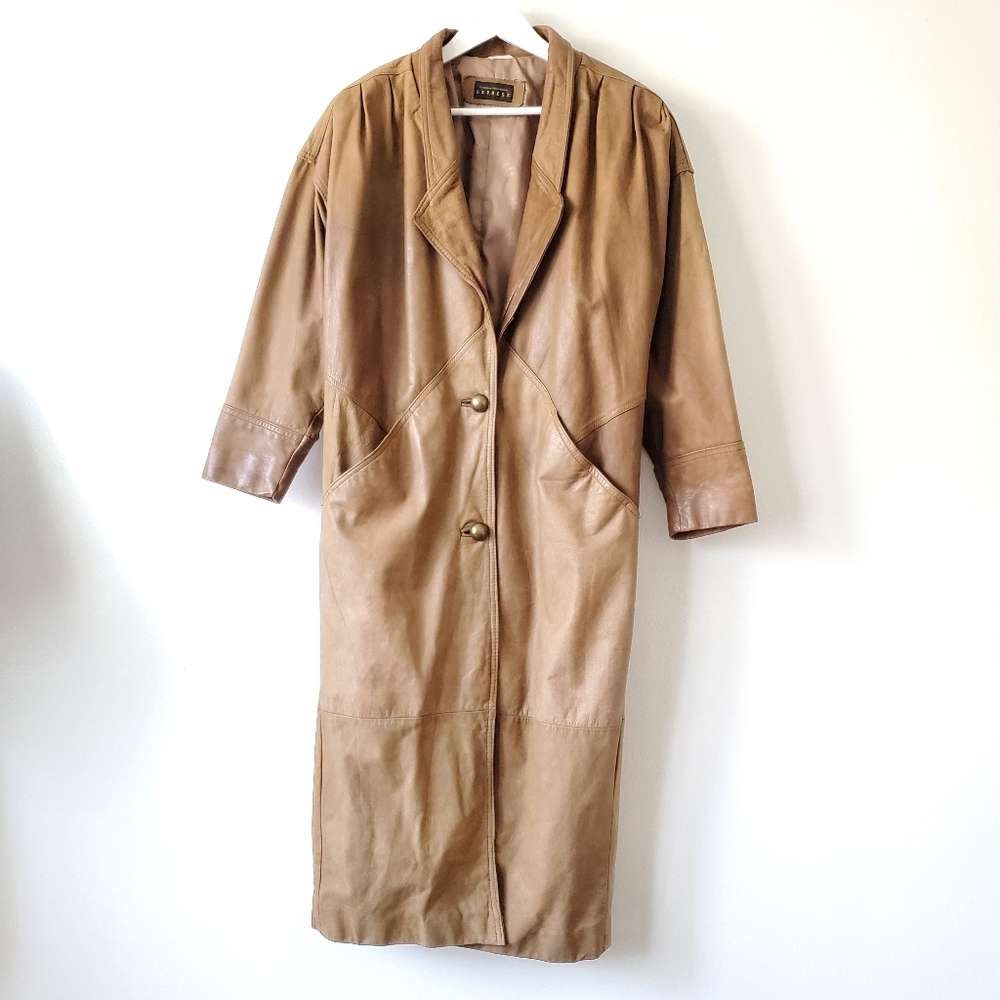 Express Brown Leather Jacket